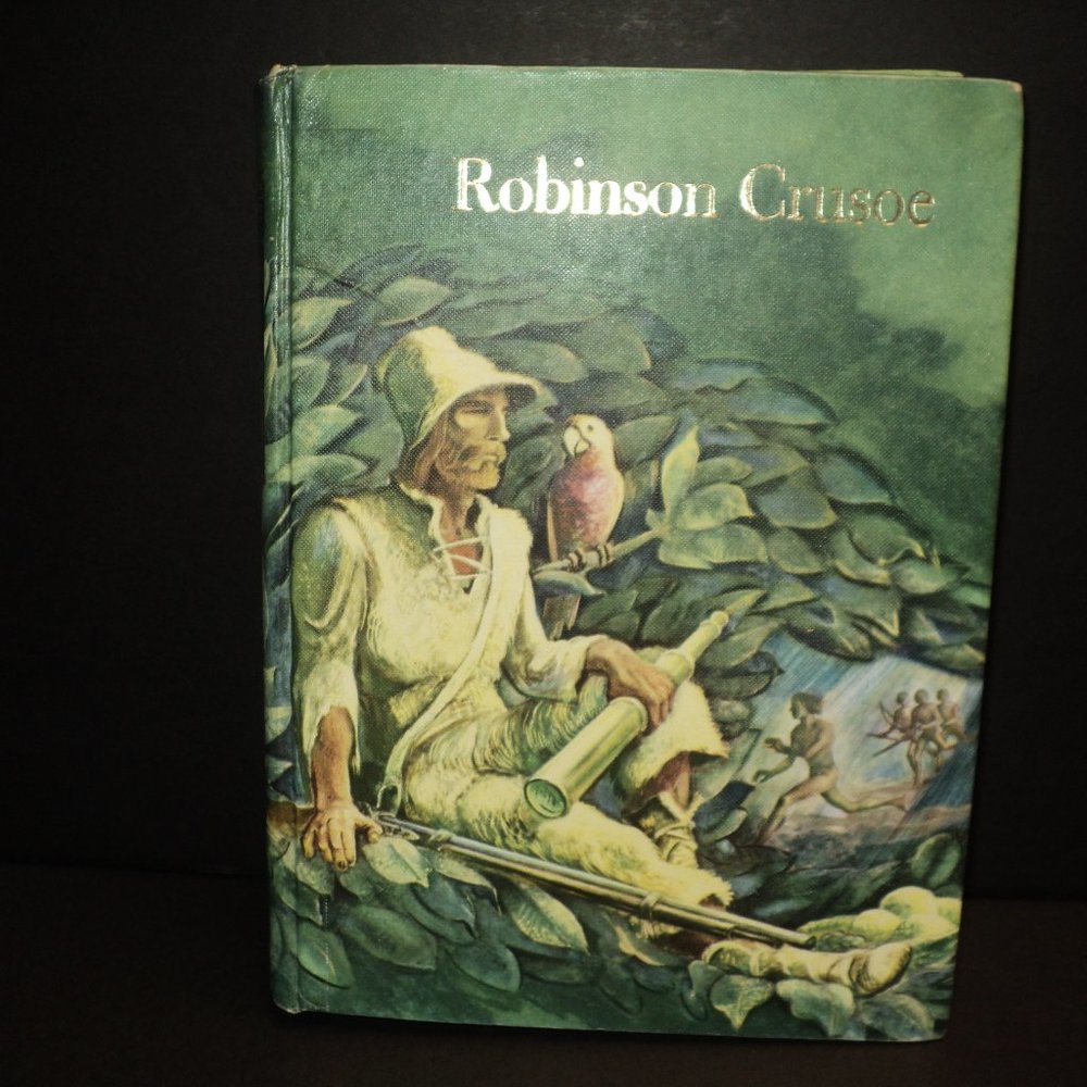 Robinson Crusoe by Daniel Defoe 1976 Jr. Library